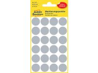 Avery Ronde etiketten diameter 18 mm, grijs, 96 stuks