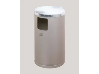 Afvalverzamelaar Wand-/Buisbevestiging 30 Liter Plaatstaal Deksel - 1