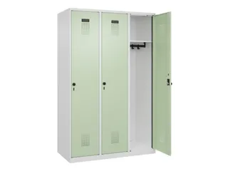 locker,HxBxD 1850x1200x500mm,3vak,vak B 400mm,draaigrendel - 2