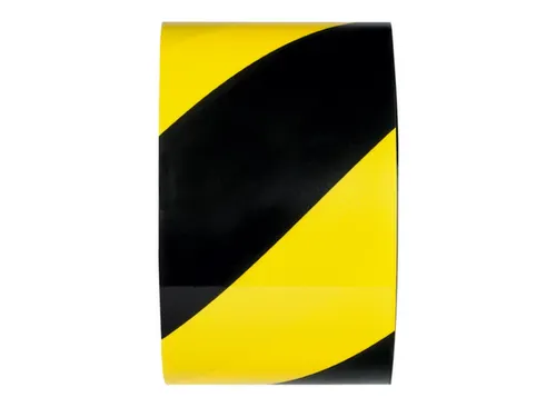 Markeertape Vinyl L 33M B 75Mm Geel/zwart