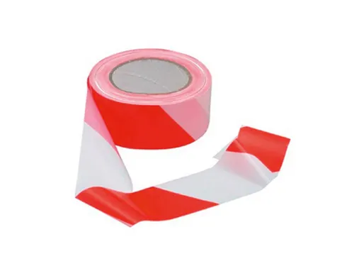 Waarschuwingslint 50mmx100.00m Rood Wit 36 Rol