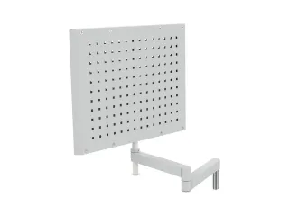 geperforeerde/sleufplaat,v. montagetafel,HxBxD 500x600x40mm,draaibaar - 2