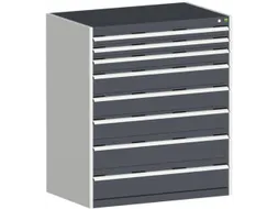 ladekast HxBxD 1200x1050x650mm 8laden zware lasten RAL7035 RAL7016