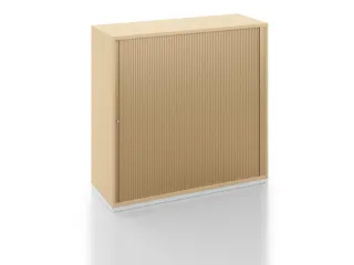 jaloeziedeurkast 1200x1200x450mm sokkel kleur aluzilver decor Eiken - 2
