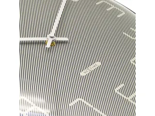 Wandklok Nextime dia 35cm bolvormig glas grijs kunststof Shade - 8