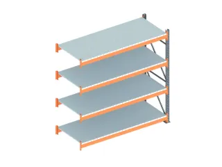 Breedvakstelling Aanbouwveld 2700x2700x1100mm 4 Stalen Legborden - 1