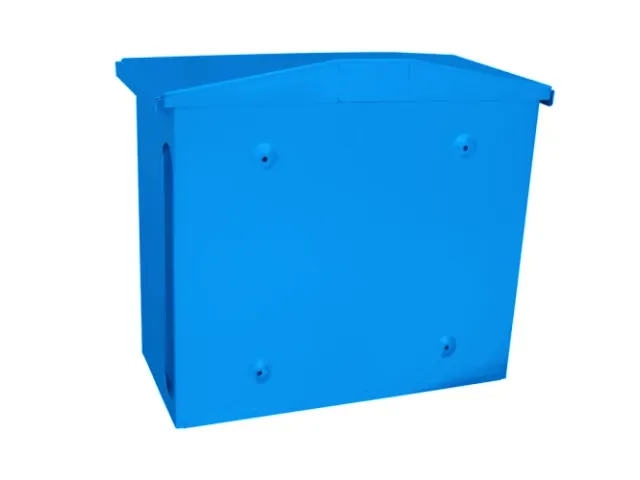 Wandbrievenbus Zamoran Blauw Staal
