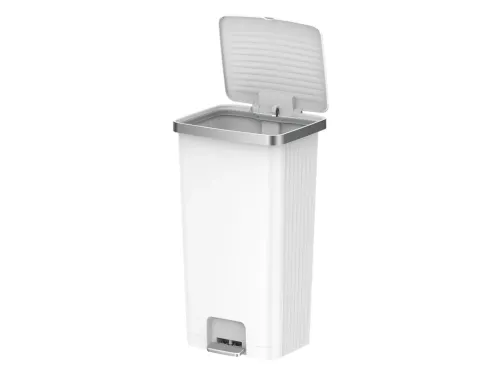 Hana 2 Pedaalemmer 90 liter Wit