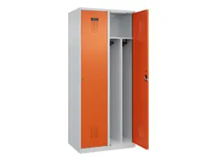 locker voor scheiding van kleding,HxBxD 1850x800x500mm,2vak