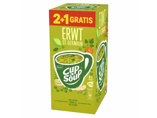 Cup-a-Soup Knorr erwtensoep 2+1 Gratis