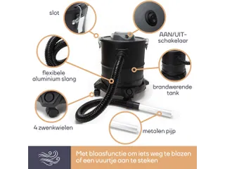 Aszuiger 1200W 20 Liter Met Wielbasis - 11