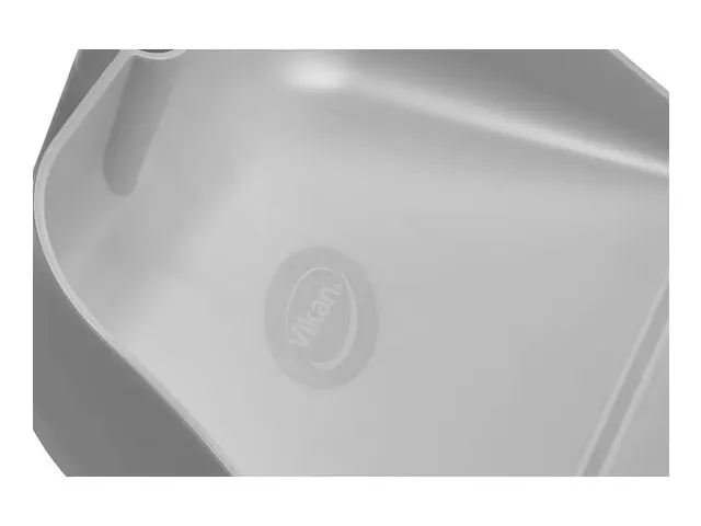 Vikan Hygiene stofblik met rechtopstaande aluminium steel 75cm Grijs