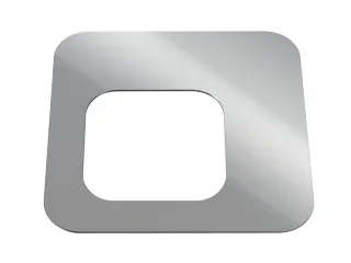 Oplegdeksel,V. Afvalbak 1X100L,Vierkant,1Opening,Staal,Zilverkleurig - 1