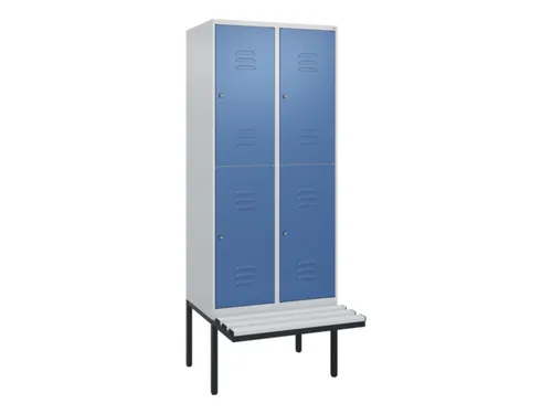 Dubbeldekse dekenkist,HxBxD 2120x800x815mm,2x2vak.,vak B 400mm