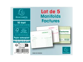 Manifold Factuur 10, 5x13,5cm 50 dupli - 16