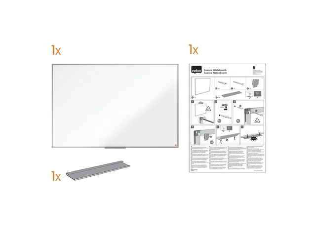 Whiteboard Nobo Essence Magnetisch 45x60cm staal