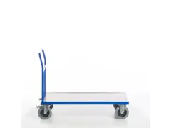 kopwandwagen,draagverm. 500kg,laadvl. LxB 1200x800mm,houtplaat,1wand