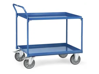 Tafelwagen 4922 Staalplaat En Rand 2 Etages 400kg 1000x700mm - 1