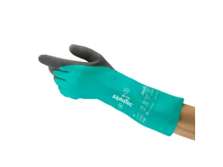 Ansell AlphaTec 58-735 nitril handschoenen, groen, maat 11, 6 paar - 1
