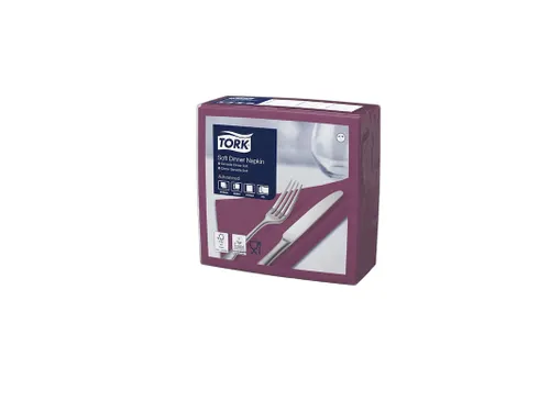 Tork 477775 Soft Dinnerservet Advanced Paars 39x39cm