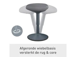 Actieve zitkruk Leitz Ergo met comfortzitting 47-64cm - 8