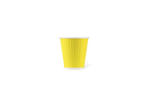 Beker porselein Les Artistes Paris 180ml met siliconen grip Geel