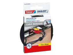 Kabelmanager tesa On & Off bundelen 5mx10mm zwart