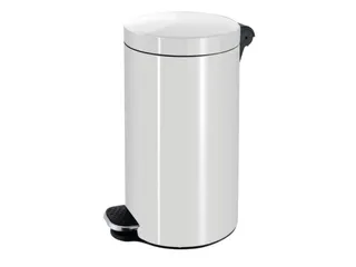 pedaalemmer,20l,HxØ 440x300mm,binnenbak kunststof,romp staal wit - 2