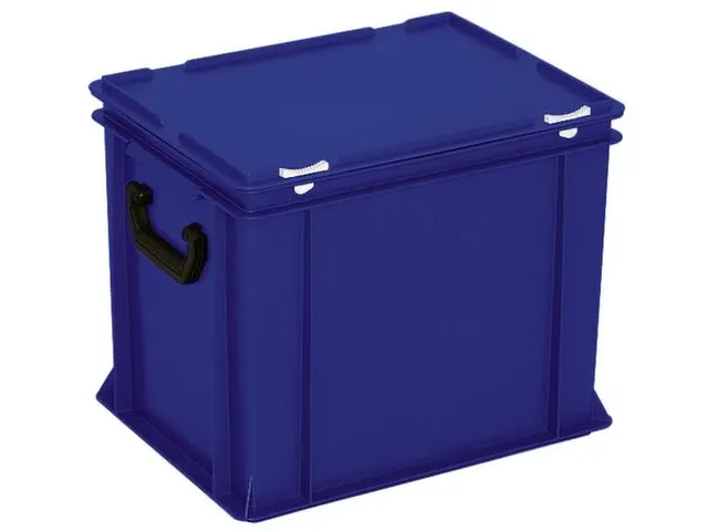 Euronorm Koffer Hxlxb 330x400x300mm 31l 2 Handgrepen Blauw