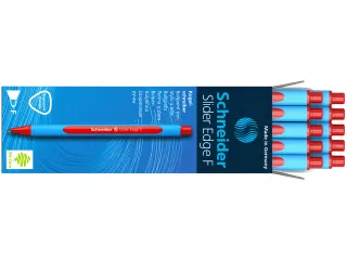 Balpen Schneider Slider Edge F 0,7mm rood - 5