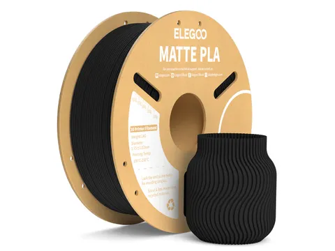 Elegoo PLA MATTE 1,75mm zwart 1kg