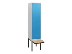 Dubbeldekse dekenkist,HxBxD 1950x400x815mm,1x2vak.,vak B 400mm