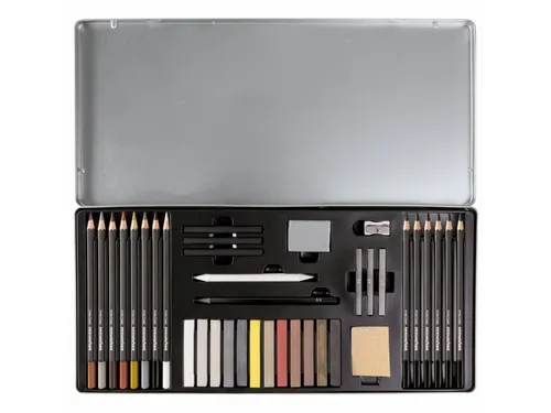 Tekenset Eberhard Faber Artist Color bliketui 37 stuks