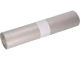 Vuilniszak 57,5x100cm 70L Transparant LDPE Rol van 25 stuks - 2