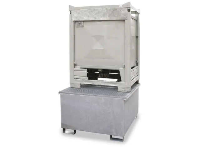 Opvangbak 2x Ibc Opvangvol. 1000l Staal 485x 2680x 1300mm Verzinkt