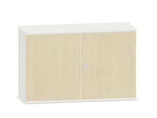 kantoorkast,HxBxD 770x1200x430mm,decor romp wit,decor front esdoorn - 1