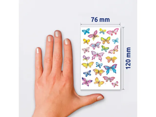 papieretiket Z-design Creative pakje a 3 vel vlinders