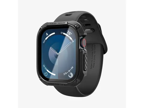 Spigen Tough Armor Hoes Apple Watch 10 46mm Zwart