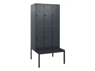 Dubbeldekse dekenkist,HxBxD 1950x900x815mm,3x2vak.,vak B 300mm - 1