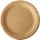 Papstar Pure Bord rond 23cm FSC karton bruin 20 stuks