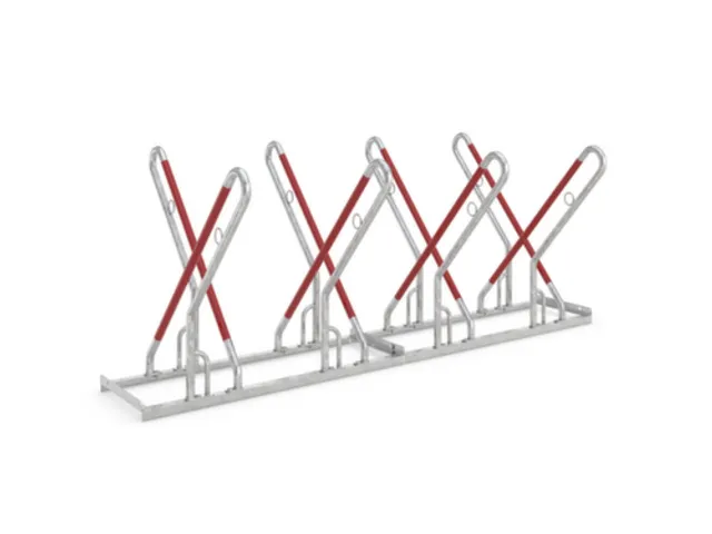 fietsenrek,L 2160mm,2x4instelplaatsen,gebruik tweezijdig