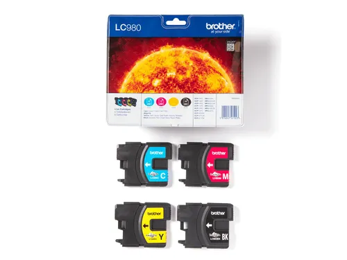 Brother LC-980 Valuepack 4 Kleuren Inktcartridges Origineel