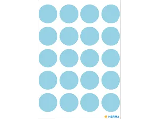 HERMA 1873 Multipurpose etiketten Rond 19mm Blauw 100 stuks - 2