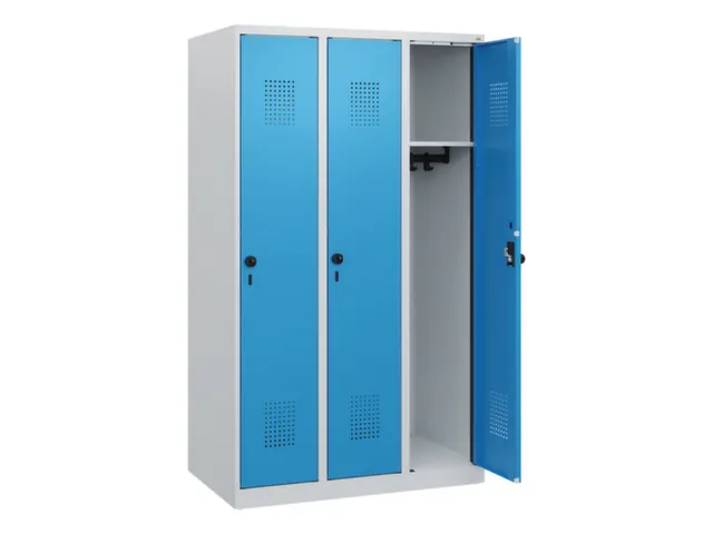 schoollocker,HxBxD 1530x900x500mm,3vak,vak B 300mm,draaigrendel