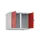 opzetkast,v. locker voor scheiding van kleding,2vak.,vak B 300mm