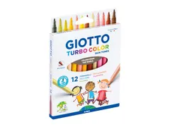 Viltstift Giotto Turbo Color Skin Tones set à 12 kleuren