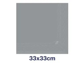 Servetten Tork 477205 2-laags 33x33cm grijs 1/4 vouw 200st. - 6