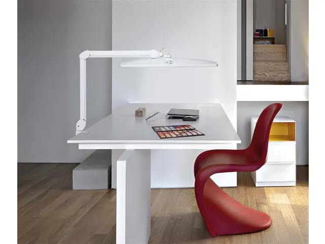 Werkpleklamp LED MAULexplore dimbaar Wit met tafelklem