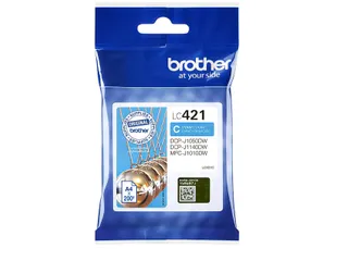 Inktcartridge Brother LC-421C blauw - 1