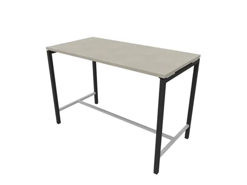 statafel,HxBxD 1070x1600x800mm,hoekig,met 4-voeten donkergrijs
